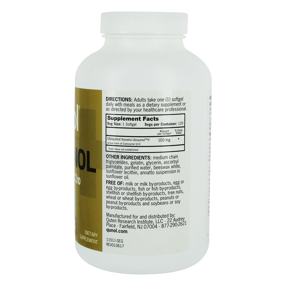 Comprar Ubiquinol Active CoQ10 100 mg. - 120 Softgels Qunol - Imagem 2