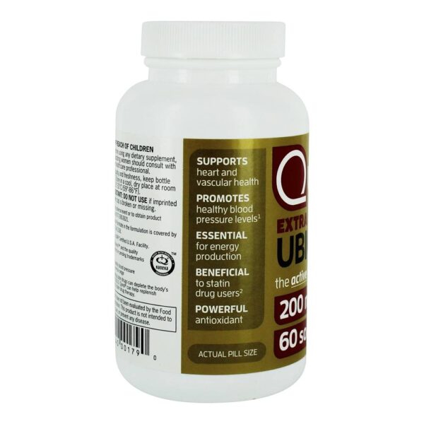 Comprar Força extra de CoQ10 ativa de Ubiquinol 200 mg. - 60 Softgels Qunol - Imagem 4