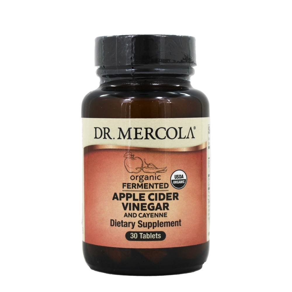 Comprar Vinagre de cidra de maçã fermentado orgânico e pimenta de Caiena - 30 Tablets Dr. Mercola