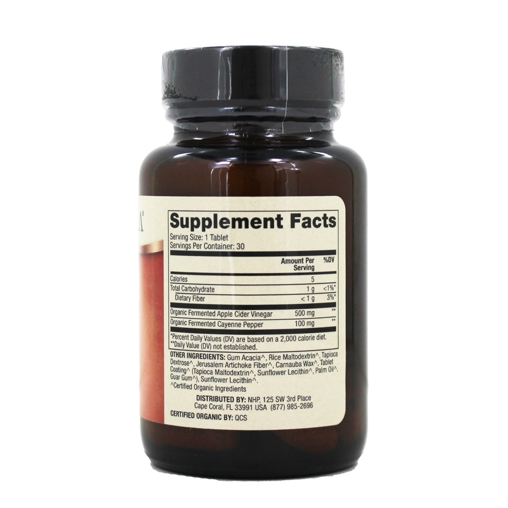 Comprar Vinagre de cidra de maçã fermentado orgânico e pimenta de Caiena - 30 Tablets Dr. Mercola - Imagem 2