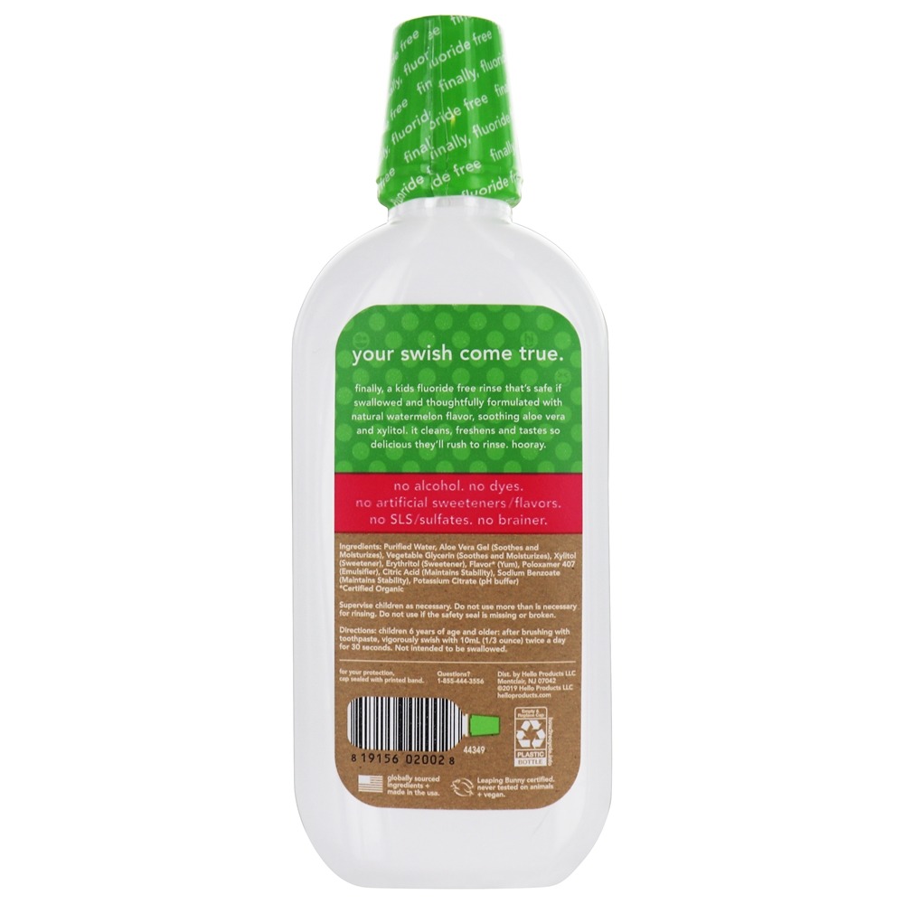 Comprar Kids Fluoride & SLS Free Rinse Natural Melancia - 16 fl. oz. Hello Products - Imagem 2