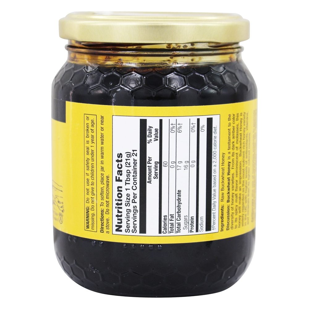 Comprar Trigo mourisco cru mel apiterapia - 16 oz. Honey Gardens Apiaries - Imagem 2