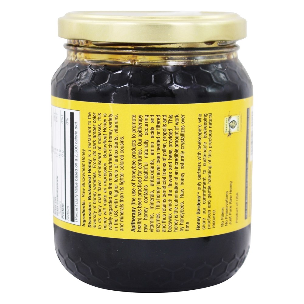 Comprar Trigo mourisco cru mel apiterapia - 16 oz. Honey Gardens Apiaries - Imagem 3