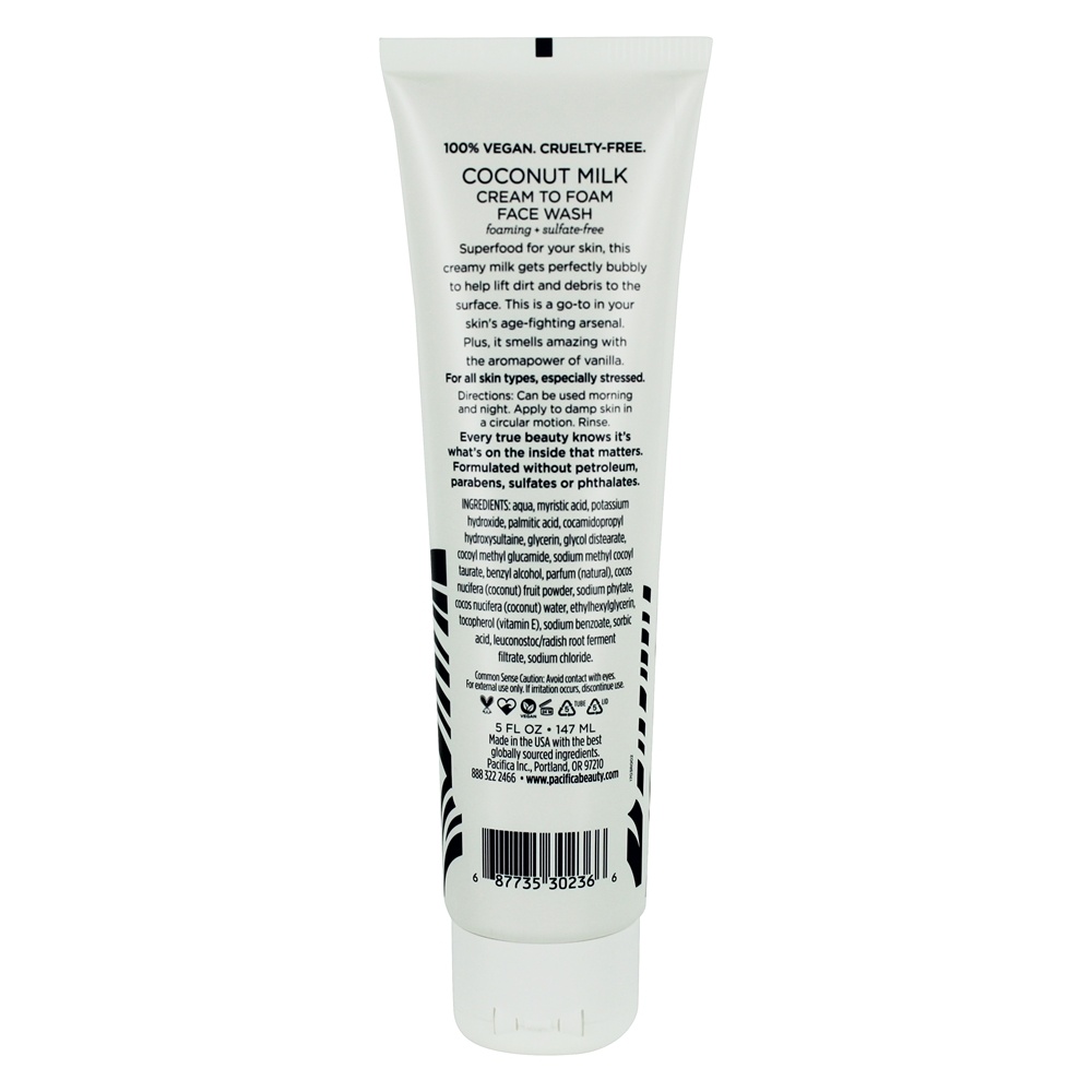 Comprar Creme de leite de coco para lavar o rosto de espuma - 5 fl. oz. Pacifica - Imagem 2