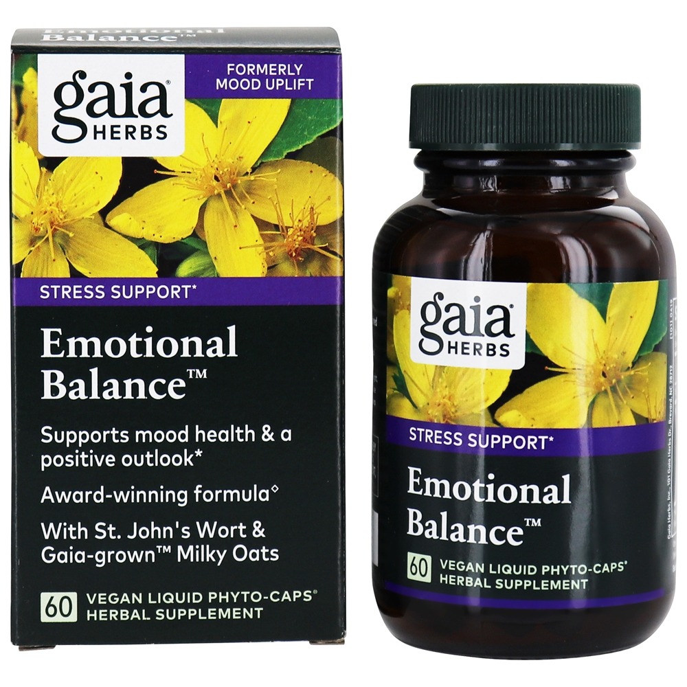 Comprar Balance emocional - 60 VCap (s) Líquido (s) Anteriormente Melhoria do Humor Gaia Herbs