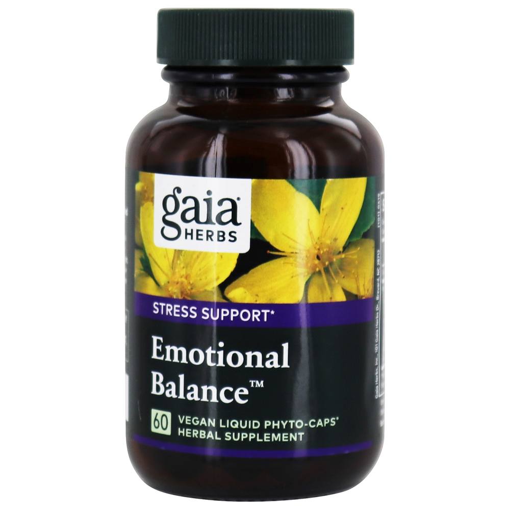 Comprar Balance emocional - 60 VCap (s) Líquido (s) Anteriormente Melhoria do Humor Gaia Herbs - Imagem 2