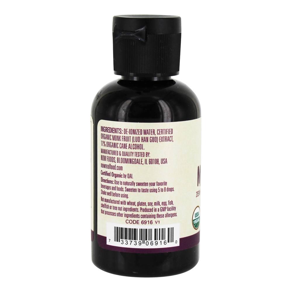Comprar Orgânico Monge Fruto Zero Caloria Líquido Adoçante - 2 fl. oz. NOW Foods - Imagem 3