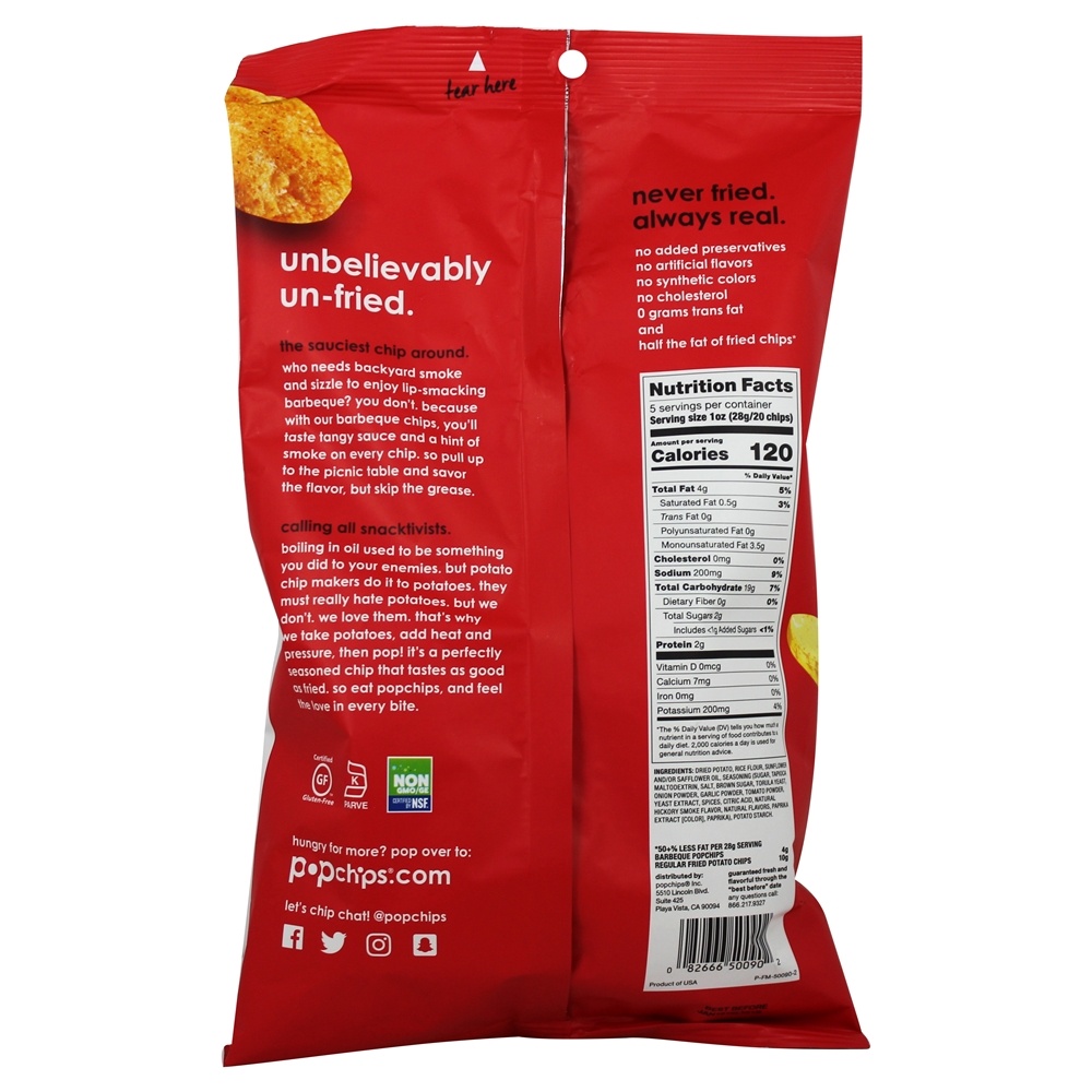 Comprar Batatas fritas churrasco - 5 oz. Popchips - Imagem 2