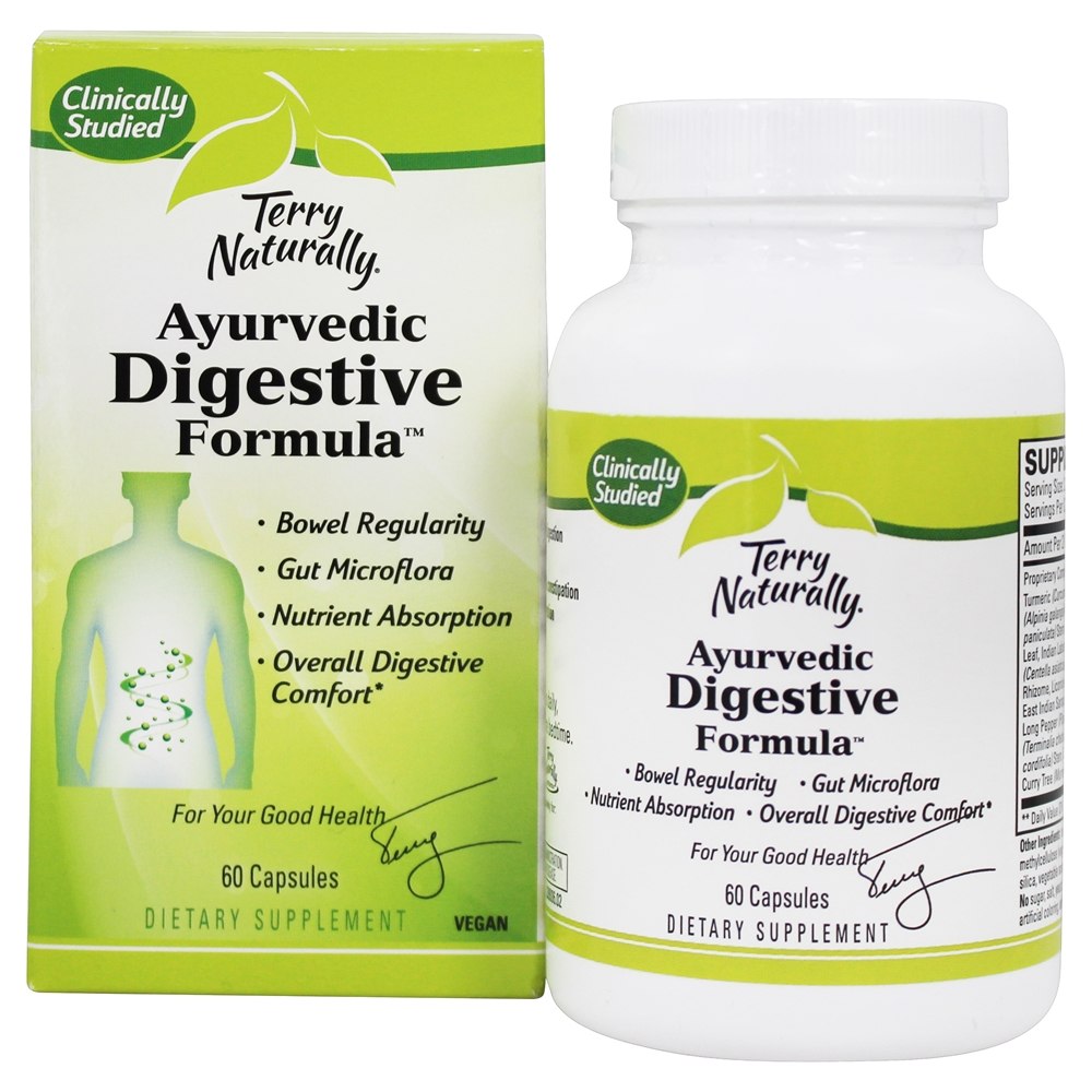 Comprar Fórmula digestiva naturalmente ayurvédica de Terry - Cápsulas 60 EuroPharma