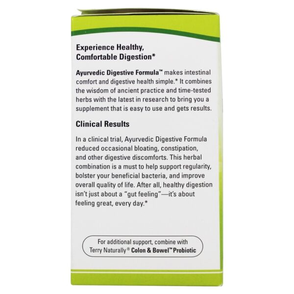 Comprar Fórmula digestiva naturalmente ayurvédica de Terry - Cápsulas 60 EuroPharma - Imagem 5