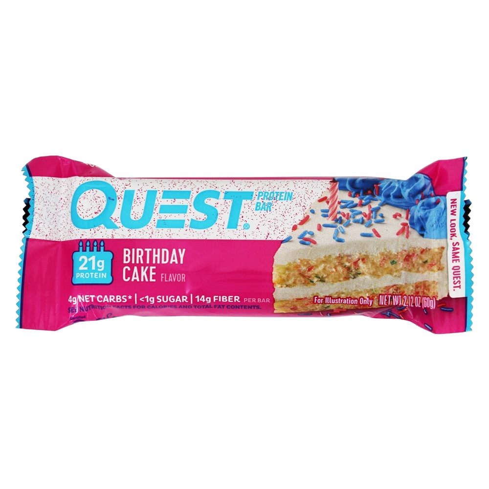 Comprar Bolo de Aniversário da Barra de Proteína da Quest Bar - 2.12 oz. Quest Nutrition