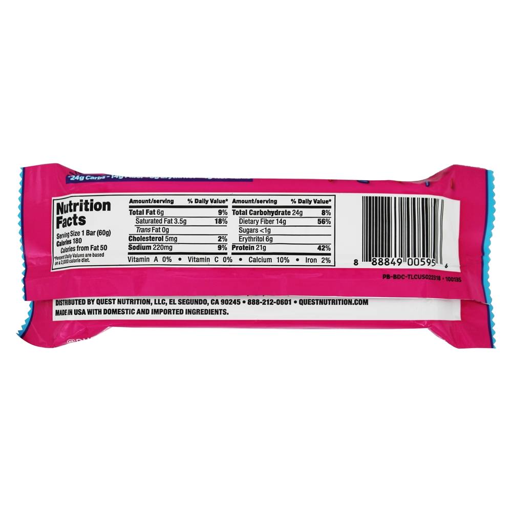 Comprar Bolo de Aniversário da Barra de Proteína da Quest Bar - 2.12 oz. Quest Nutrition - Imagem 2