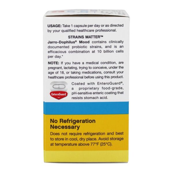 Comprar Jarro-Dophilus Probiótico Para o Humor 10 Bilhões de UFC - 30 Cápsula (s) vegetal (s) Jarrow Formulas - Imagem 4