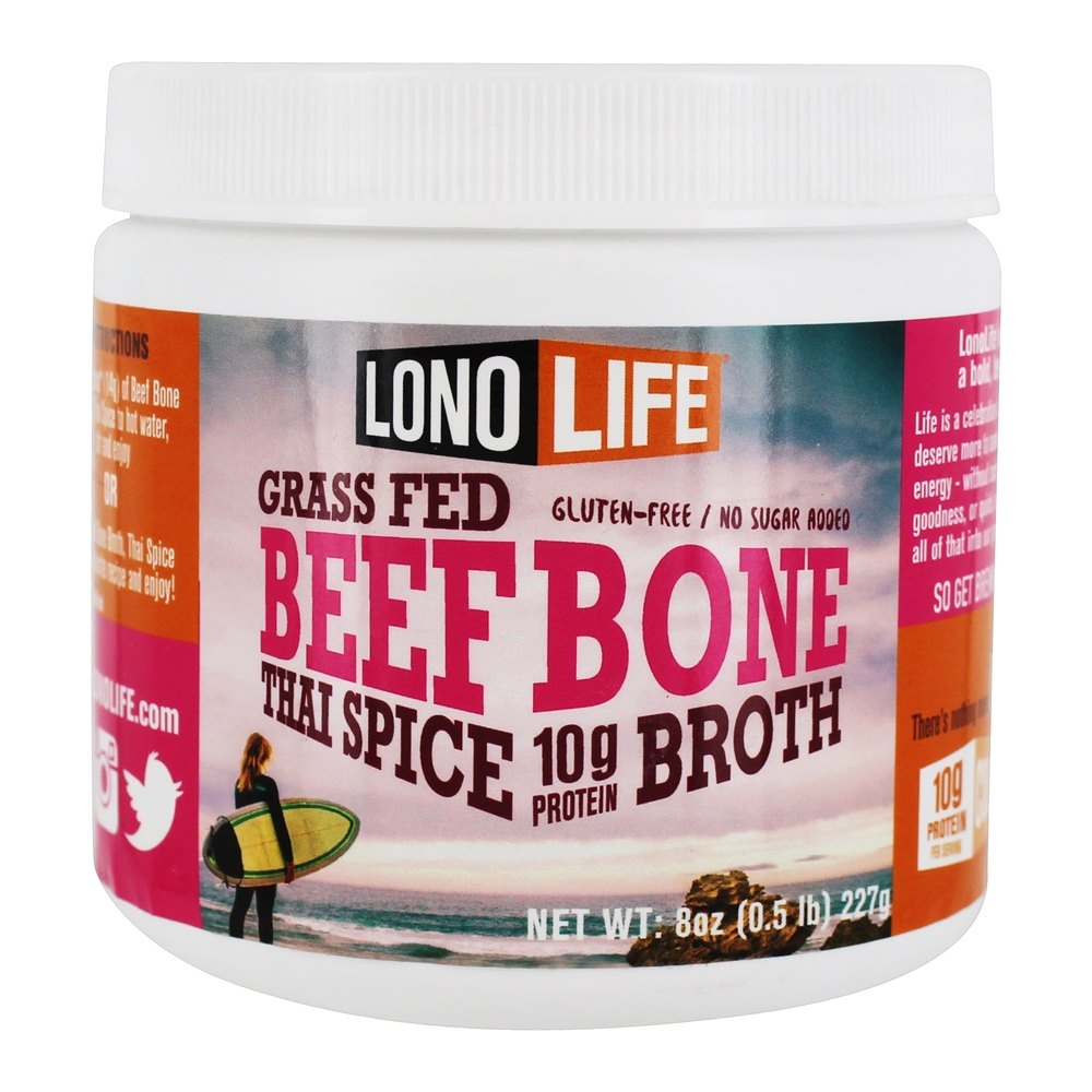 Comprar Grama Fed Paleo carne osso caldo de carne em pó Thai Spice - 8 oz. LonoLife