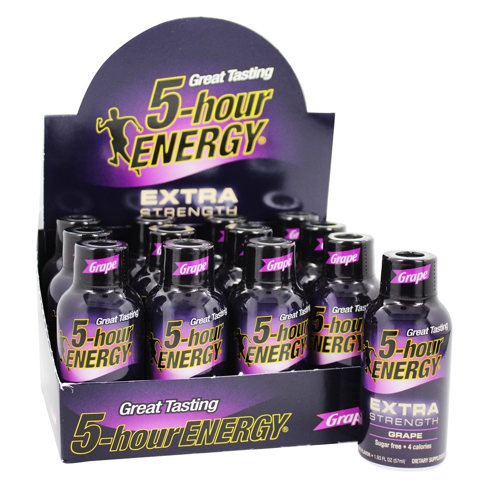 Comprar Uva extra da caixa da força do tiro da energia - 12 Frasco (s) 5-Hour Energy