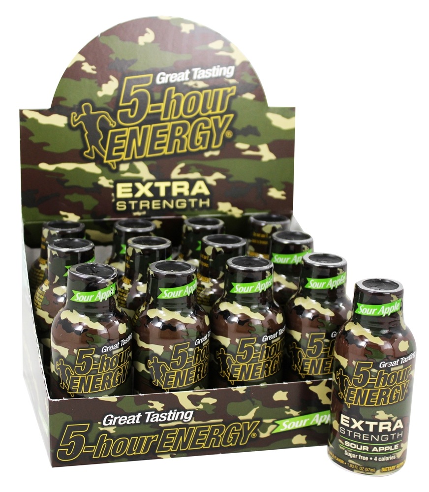Comprar Caixa de força extra de energia Shot Sour Apple - 12 Frasco (s) 5-Hour Energy