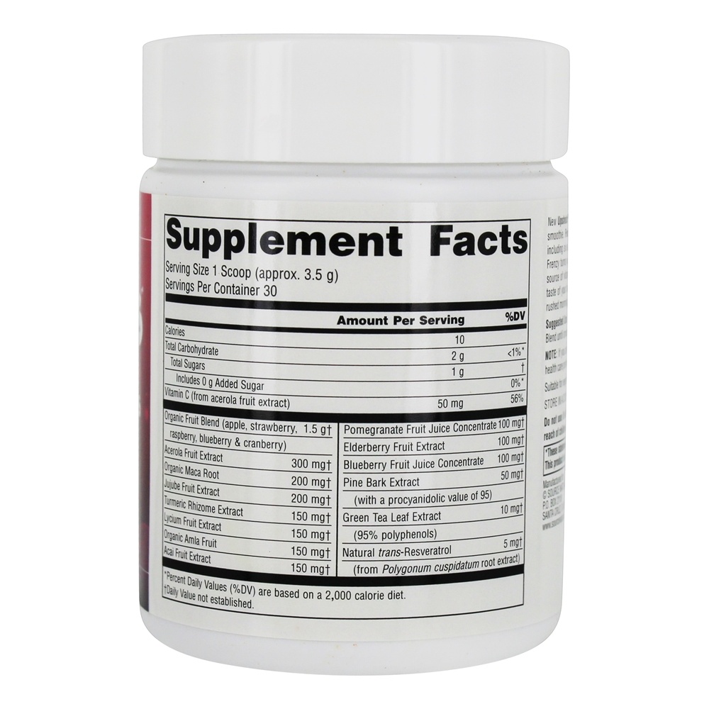 Comprar Upshots Fruto Frenesi Batido Misturar-Ins Pó - 3.7 oz. Source Naturals - Imagem 2