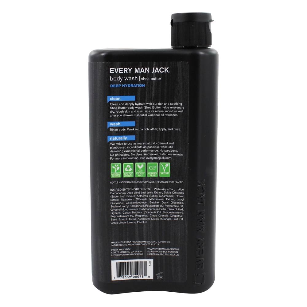 Comprar Lavagem Corporal com Hidratação Profunda e Manteiga de Karité Hidratante Diário - 16.9 fl. oz. Every Man Jack - Imagem 2