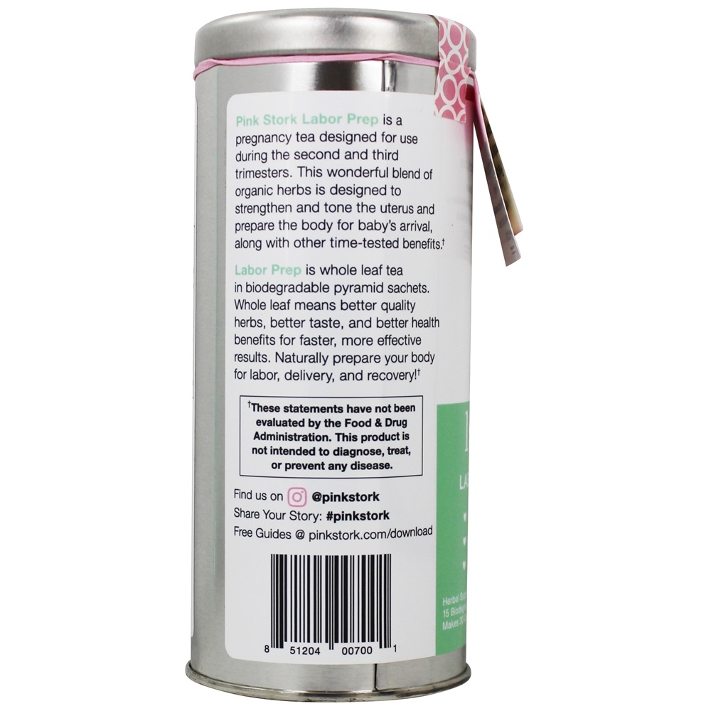 Comprar Preparação para o parto e entrega de chá sem cafeína - 15 Saquinho (s) Pink Stork - Imagem 3