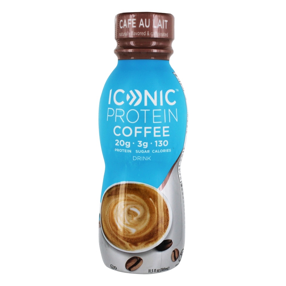 Comprar Café de bebida de proteína RTD Cafe au Lait - 12 Frasco (s) Iconic - Imagem 2