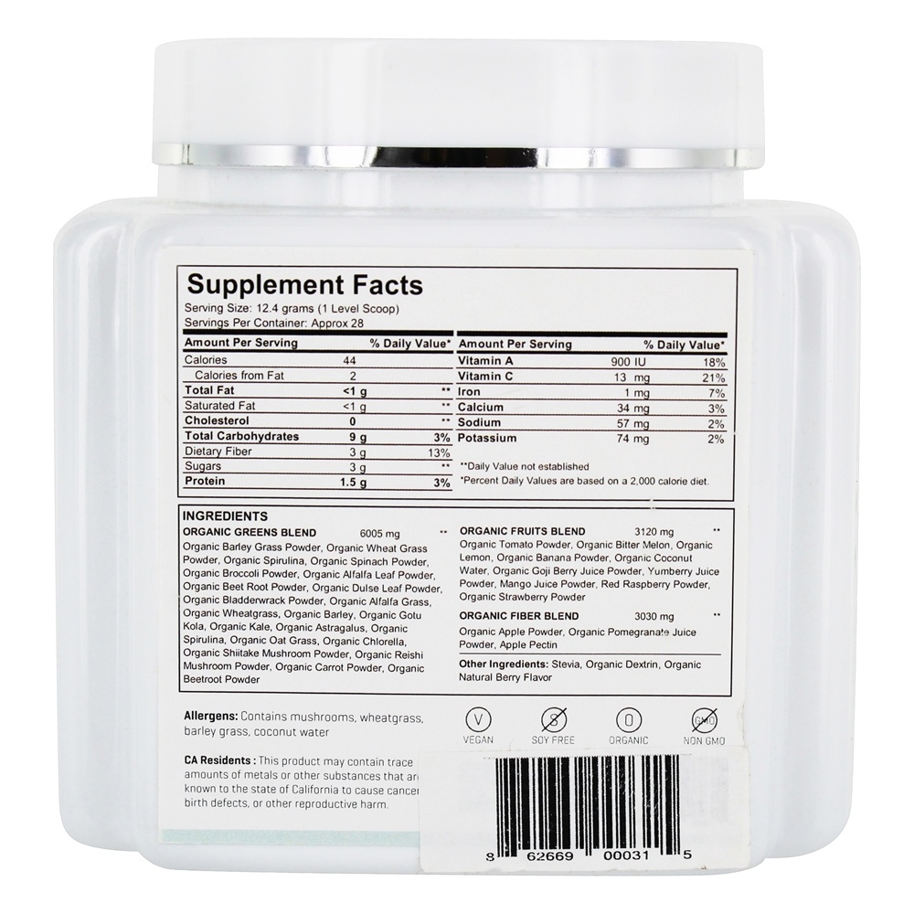 Comprar O Alkamist Orgânico Alcalinizantes Verduras & Bagas Pó - 12.2 oz. Swhey - Imagem 2