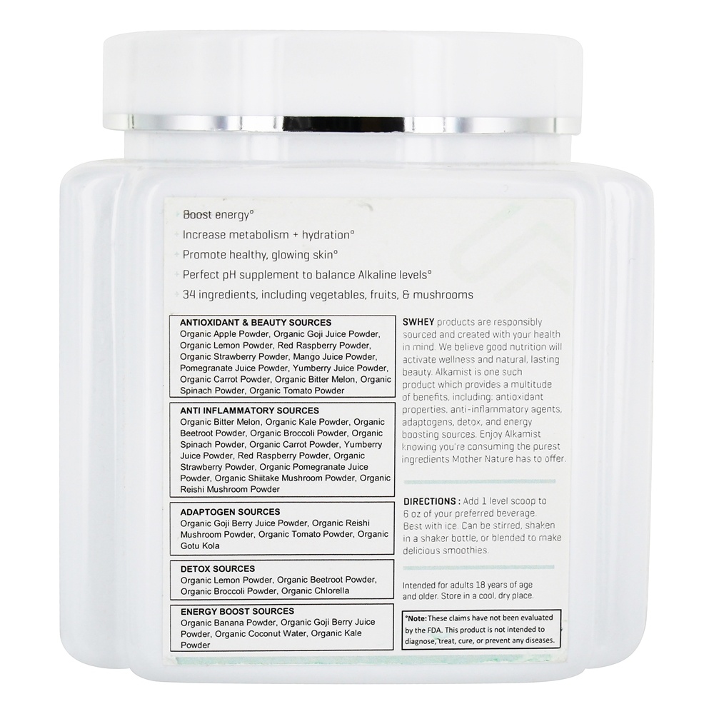Comprar O Alkamist Orgânico Alcalinizantes Verduras & Bagas Pó - 12.2 oz. Swhey - Imagem 3