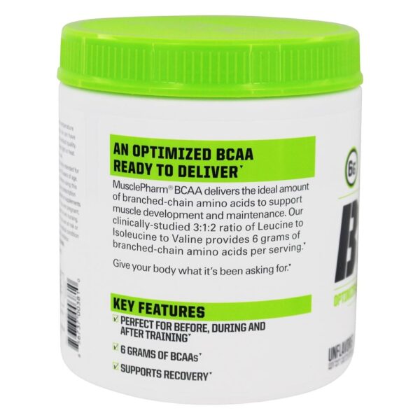 Comprar Pó de Aminoácidos de Cadeia Ramificada Otimizado para BCAA Essentials 30 porções sem sabor - 195 Gramas Muscle Pharm - Imagem 4