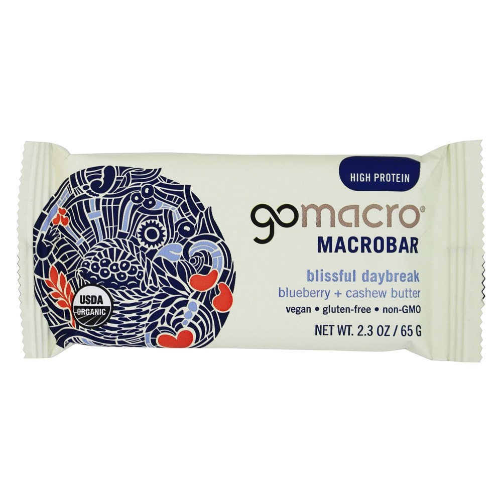 Comprar Organic MacroBar Box Blissful Amanhecer Mirtilo + Caju - 12 Barras GoMacro - Imagem 3
