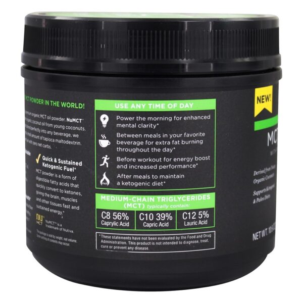 Comprar Pó orgânico MCT com fibra de acácia pré-biótica clássico - 10.6 oz. Nutiva - Imagem 4