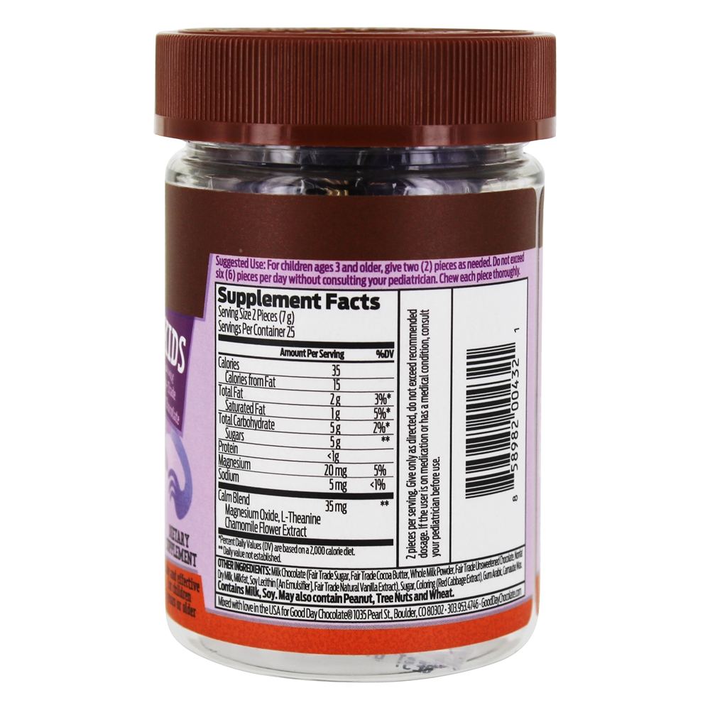 Comprar Calma para Crianças Suplemento ao Chocolate - 50 Peça (s) Good Day Chocolate - Imagem 2