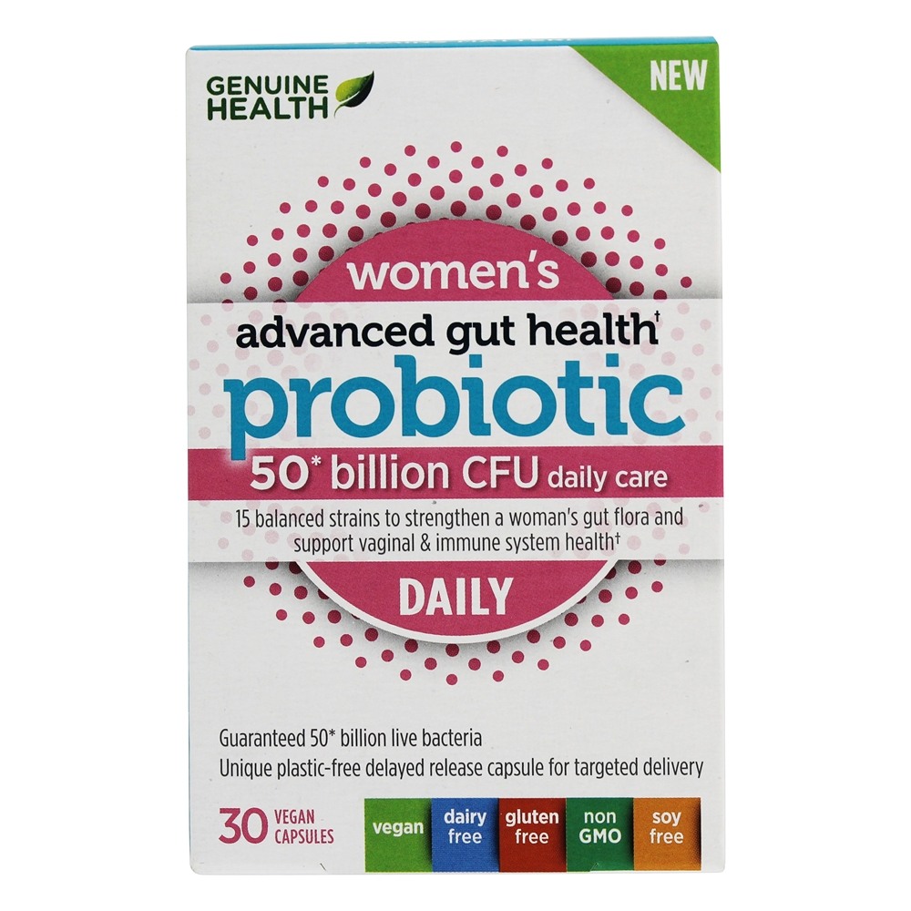 Comprar Diabetes Feminino Avançado de Saúde Probiótica do Intestino Grosseiro 50 - 30 Tampas veganas Genuine Health