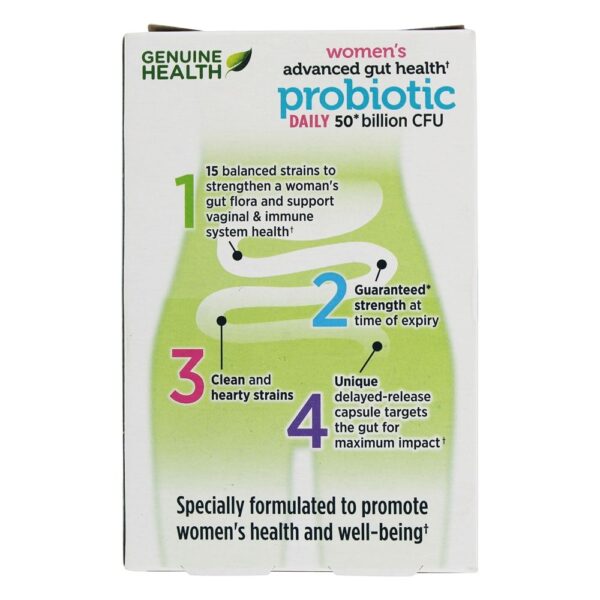 Comprar Diabetes Feminino Avançado de Saúde Probiótica do Intestino Grosseiro 50 - 30 Tampas veganas Genuine Health - Imagem 4