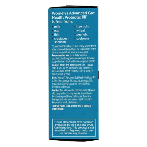 Comprar ITU de mulheres probióticas avançadas de saúde intestinal 50 Bilhões de UFC - 30 Tampas veganas Genuine Health - Imagem 5