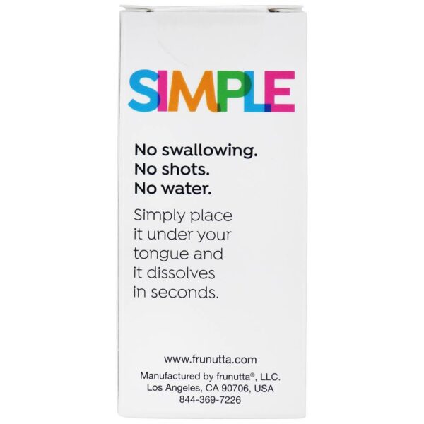 Comprar Vitamina B12 Cianocobalamina com B6 e Ácido Fólico 1000 mcg. - 100 Tablets de dissolução rápida Frunutta - Imagem 4