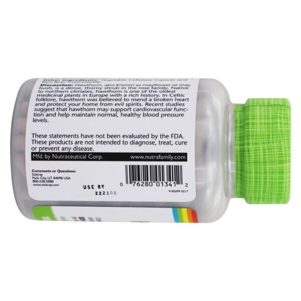 Comprar Bagas inteiras de espinheiro 525 mg. - 180 Cápsula (s) vegetal (s) Solaray - Imagem 4