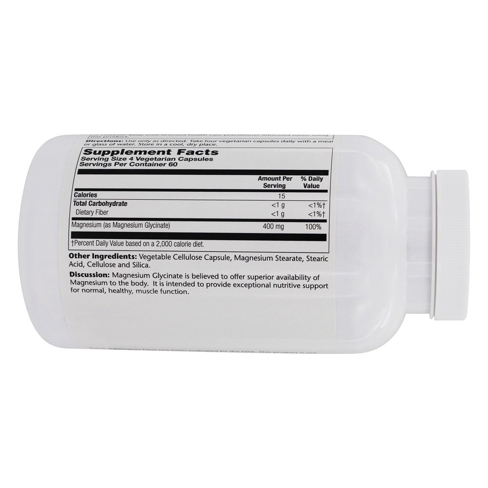 Comprar Glicinato de Magnésio 400 mg. - Cápsulas vegetarianas 240 Solaray - Imagem 3