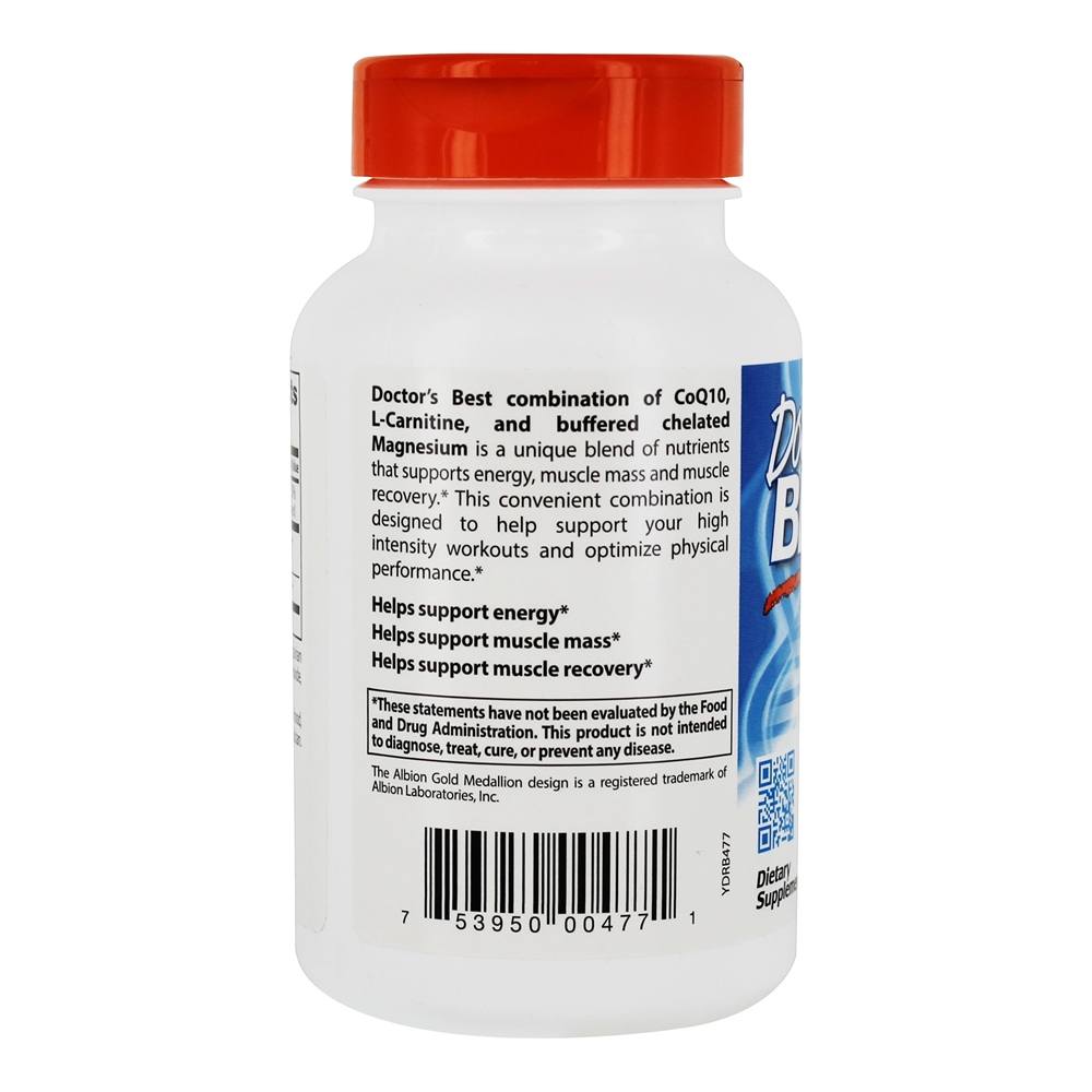 Comprar CoQ10 L-Carnitine Magnésio Energia e Suporte Muscular - 90 Cápsula (s) vegetal (s) Doctor's Best - Imagem 3