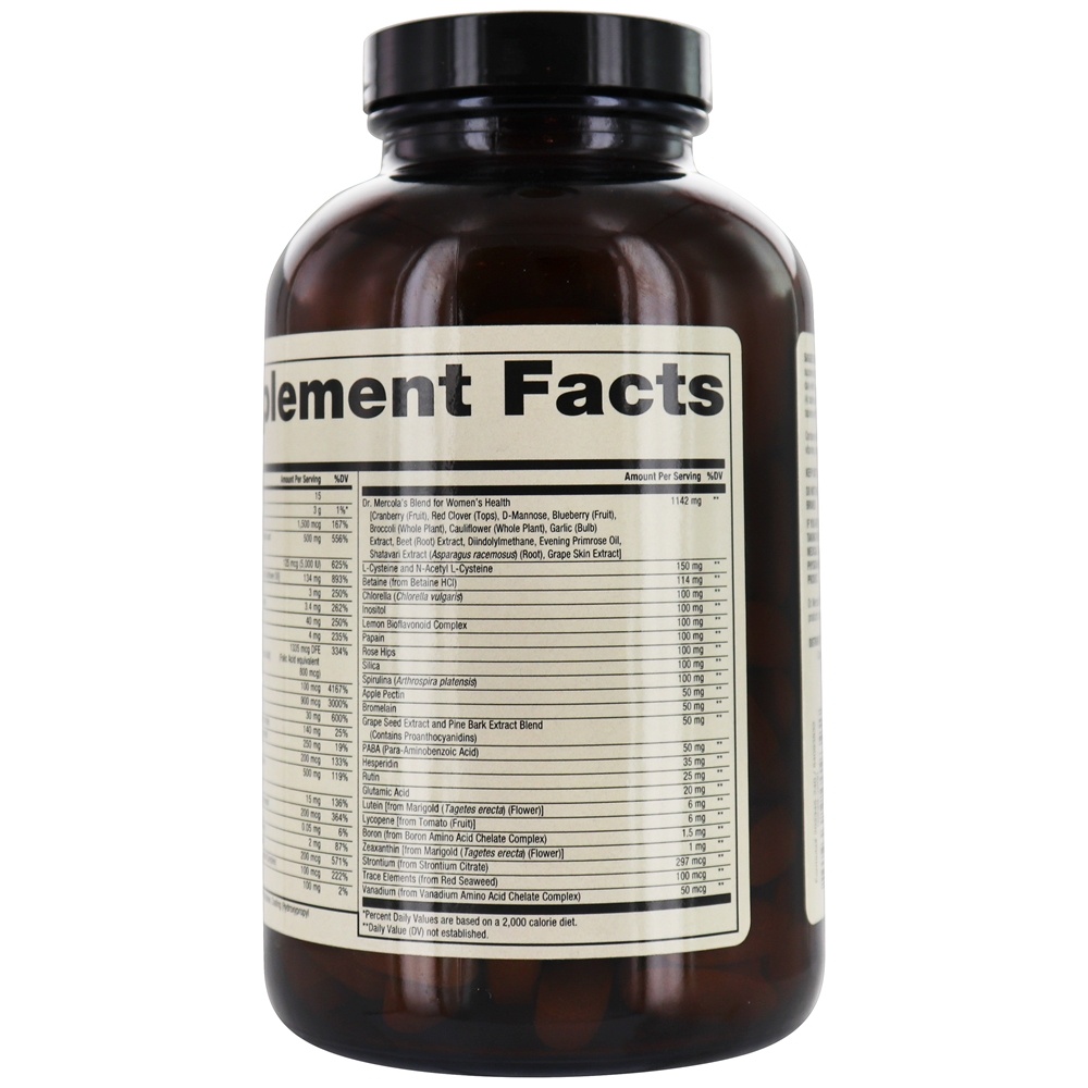 Comprar Multivitamínico Integral para Mulheres - 240 Tablets Dr. Mercola - Imagem 3