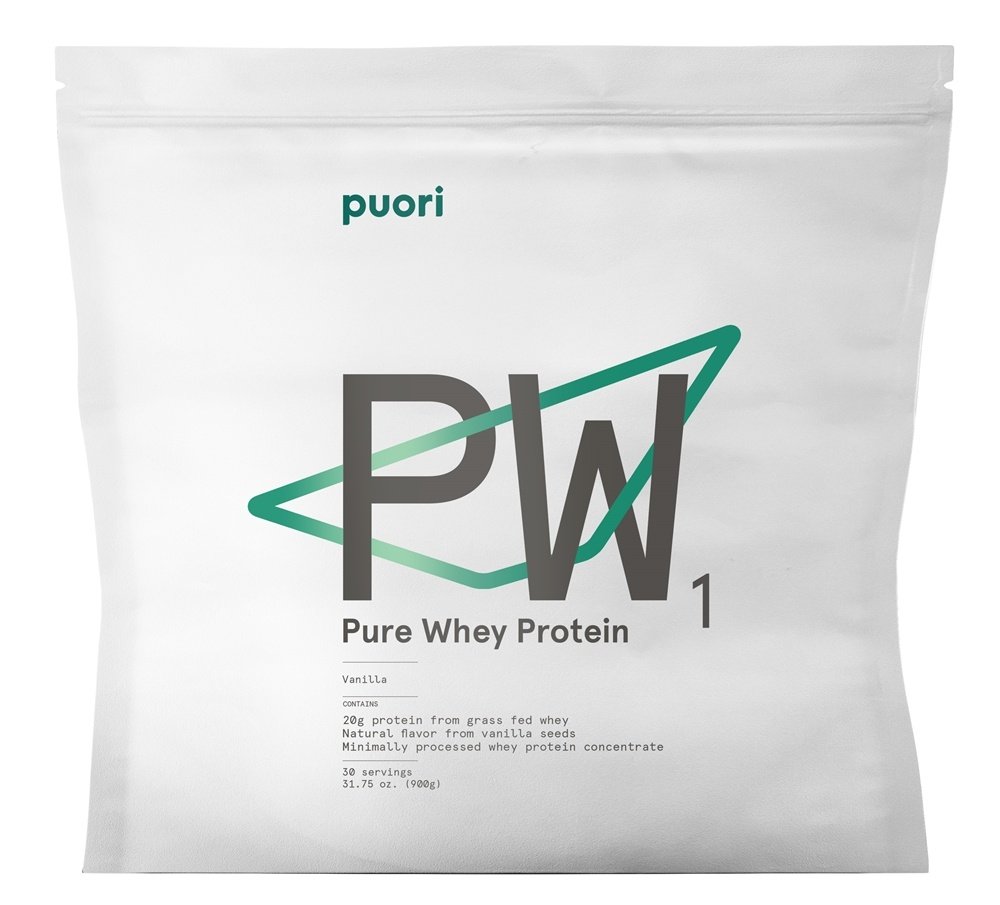 Comprar PW1 Pure Proteína de soro de leite em pó de proteína de capim baunilha - 31.75 oz. Puori