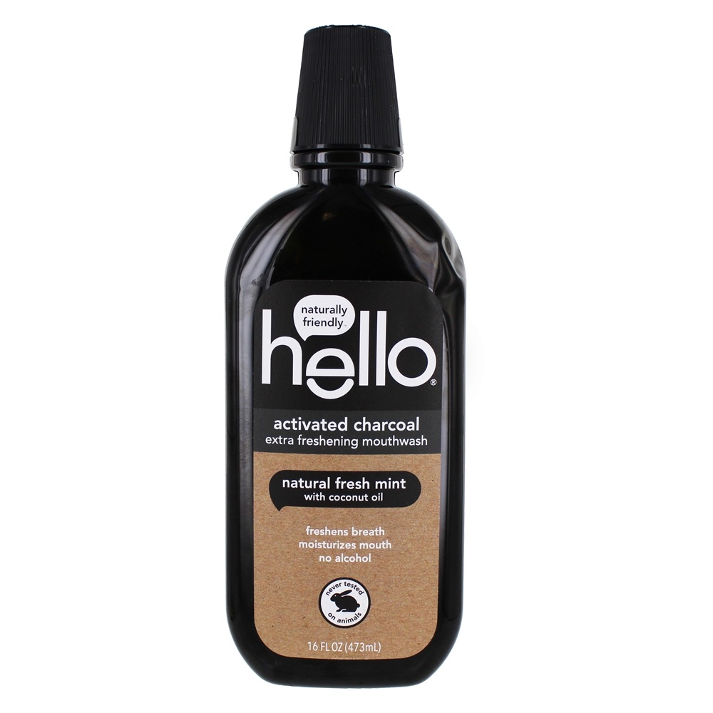 Comprar Carvão ativado Extra Freshening Fluoride Mouthwash Natural Hortelã Fresca - 16 fl. oz. Hello Products
