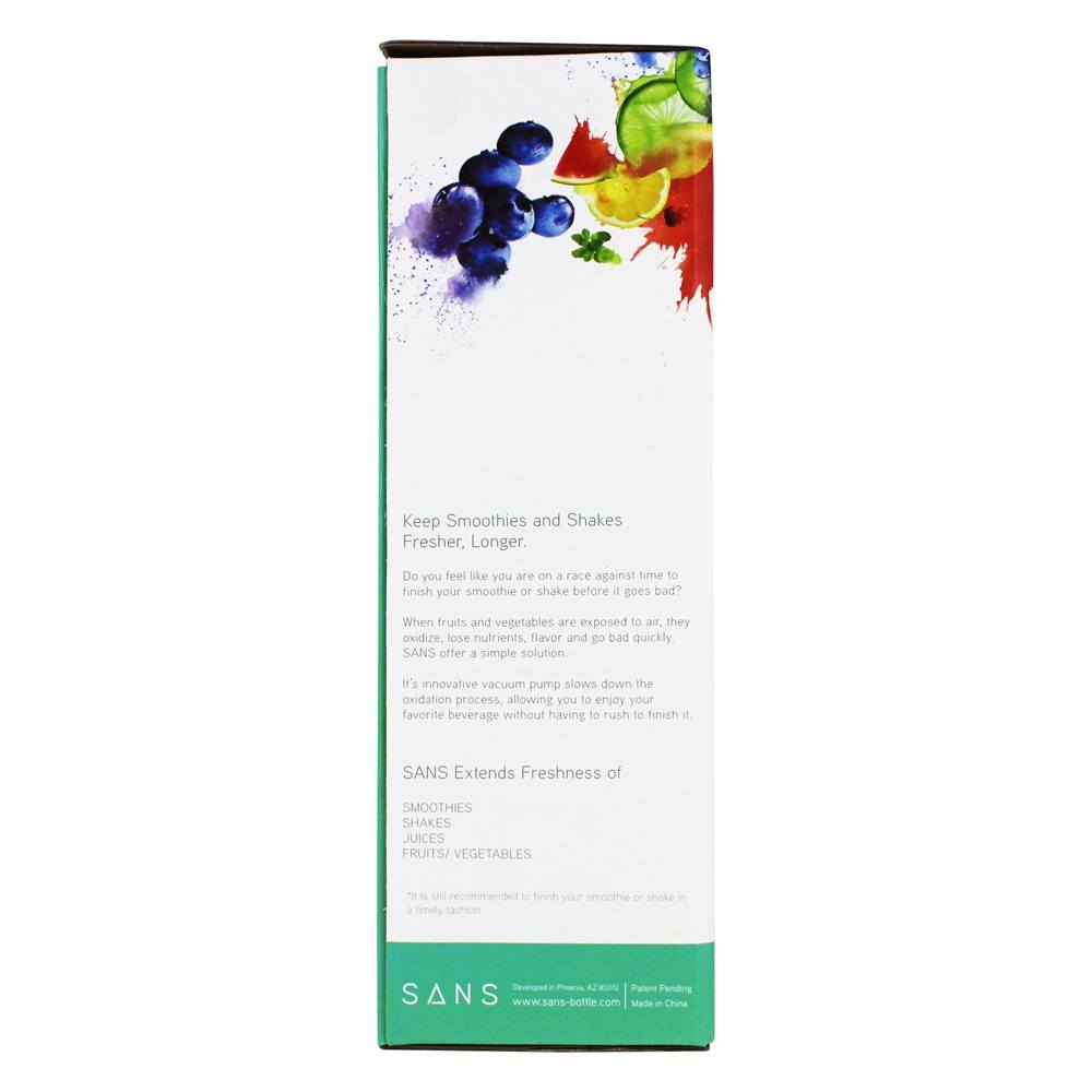 Comprar Smoothie Original e Shake Salvando Garrafa de Vidro Melancia - 16 oz. SANS Bottle - Imagem 3