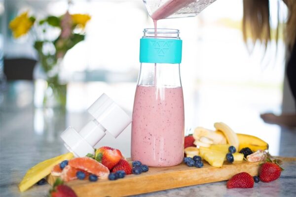 Comprar Smoothie XL e Shake Salvando Garrafa de Vidro Verde Menta - 32 oz. SANS Bottle - Imagem 7