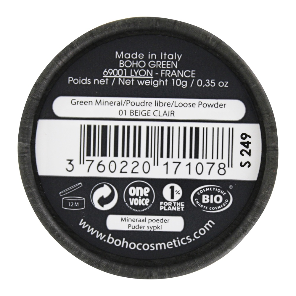 Comprar Pó Mineral Verde Orgânico 01 Bege Claro - 0.35 oz. Boho Green - Imagem 3