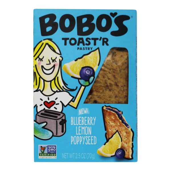 Comprar Pastelaria Toast'r Blueberry Lemon Poppyseed - Pacote 12 Bobo's Oat Bars - Imagem 5