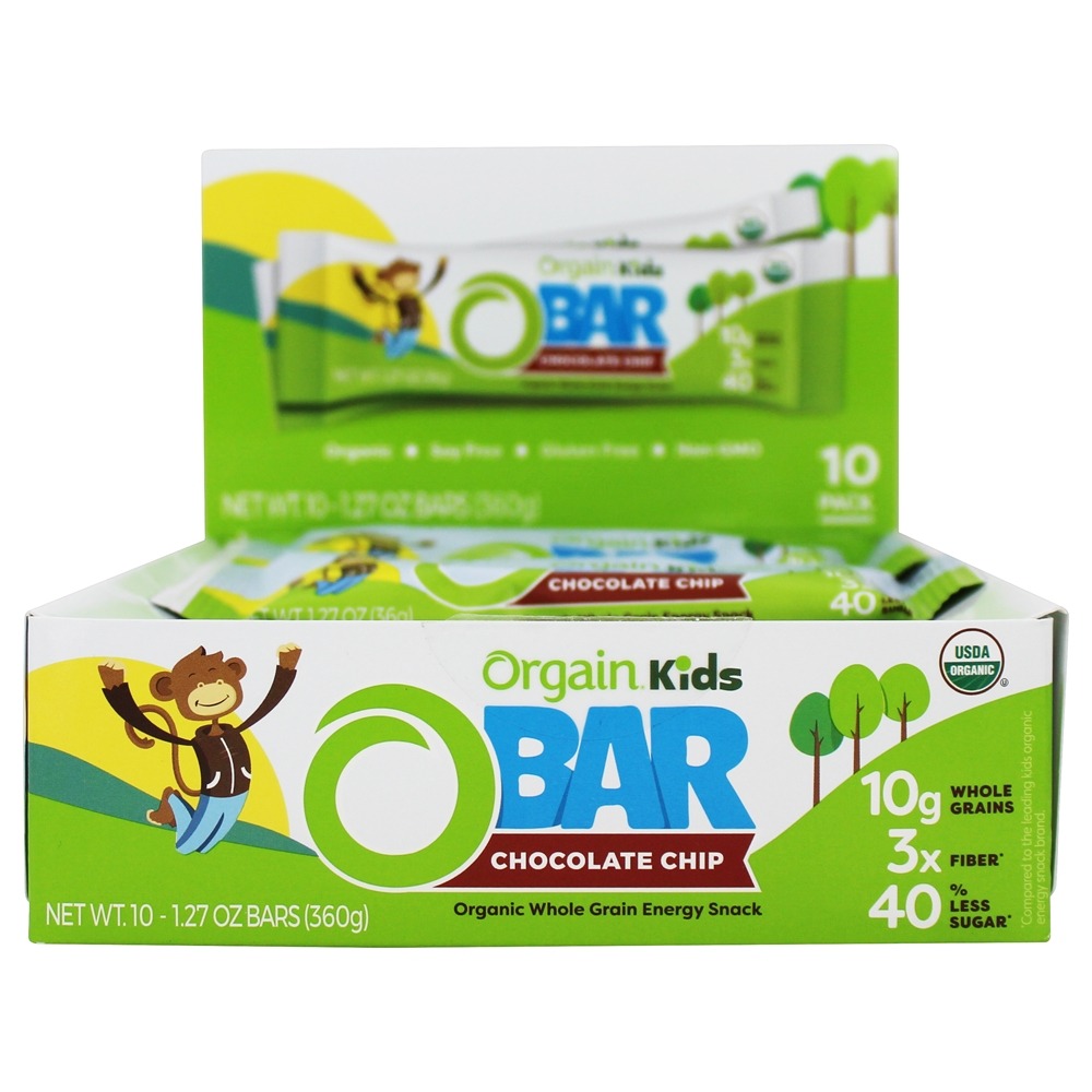 Comprar Microplaquetas de chocolate inteiras orgânicas da caixa de barra da energia da grão das crianças - 10 Barras Orgain