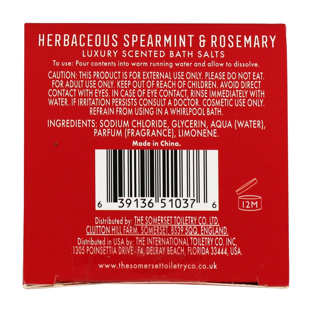 Comprar Scented Seasons Greetings Bath Salts Hortelã Herbácea e Alecrim Vermelho Árvore de Natal - 5.29 oz. The Somerset Toiletry Company - Imagem 2