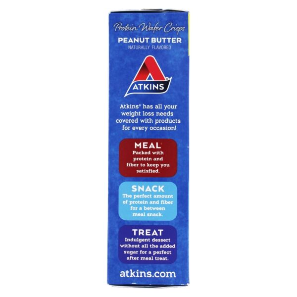 Comprar Proteína Wafer Crisps Snack Peanut Butter - 5 Barras Atkins - Imagem 4