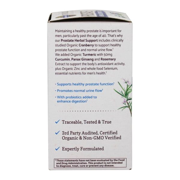 Comprar mykind Organics Prostate Herbal Support - 60 Tablet (s) vegano (s) Garden of Life - Imagem 4
