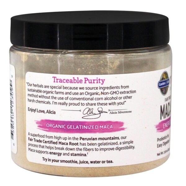 Comprar mykind Organics Comércio Justo Maca Root Energy Boost Powder - 7.93 oz. Garden of Life - Imagem 4