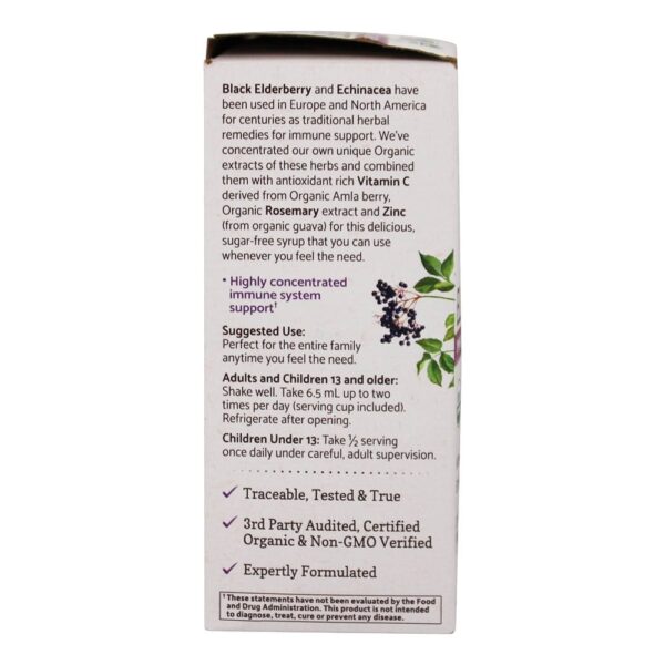 Comprar mykind Organics Sabugueiro Xarope Imunológico - 6.59 fl. oz. Garden of Life - Imagem 4